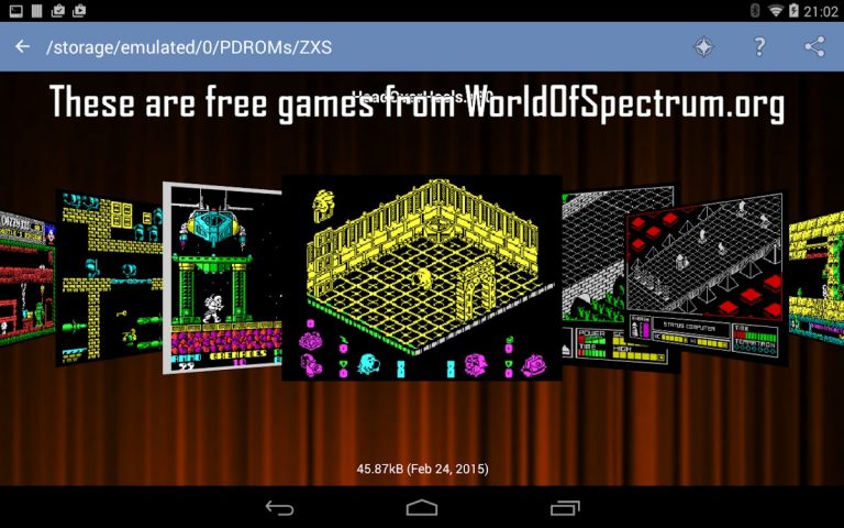Speccy — ZX Spectrum Emulator для Android — скриншот 3