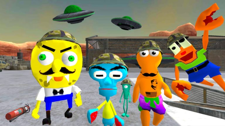 Sponge Area 51. Neighbor Alien для Android — скриншот 1