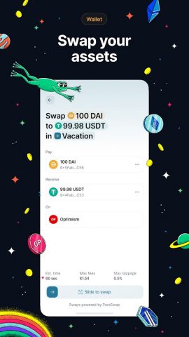 Status: Ethereum Криптокошелек для Android — скриншот 3