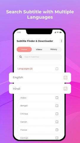 Subtitle Finder & Downloader для Android — скриншот 1