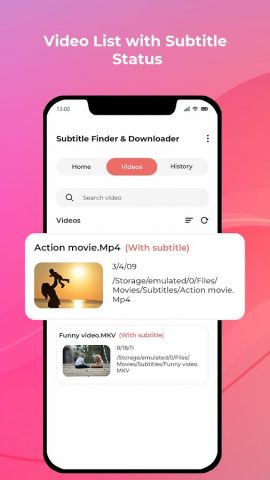 Subtitle Finder & Downloader для Android — скриншот 3