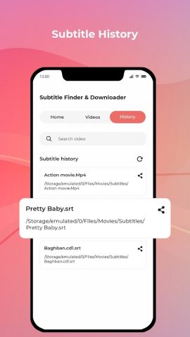 Subtitle Finder & Downloader для Android — скриншот 4