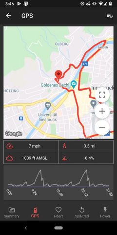 SuperCycle Велокомпьютер для Android — скриншот 4