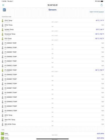 Supermicro IPMIView для iOS — скриншот 5
