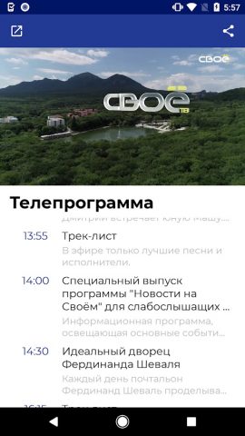 Своё ТВ для Android — скриншот 2