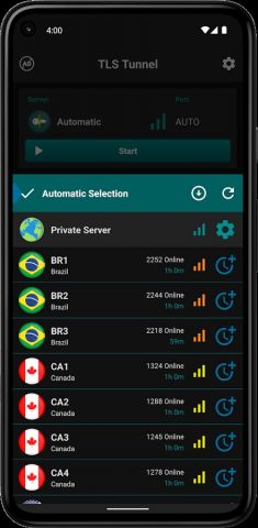 TLS Tunnel — Безлимитный VPN для Android — скриншот 4