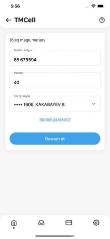 TMCELL Töleg для iOS — скриншот 4