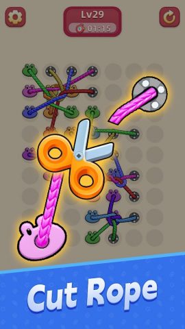 Tangle Go 3D: Развязать Yзел для Android — скриншот 3