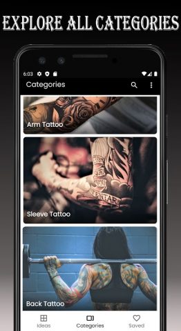 Эскизы Татуировок для Android — скриншот 2