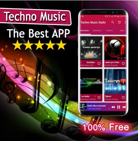 Techno Music Radio для Android — скриншот 1