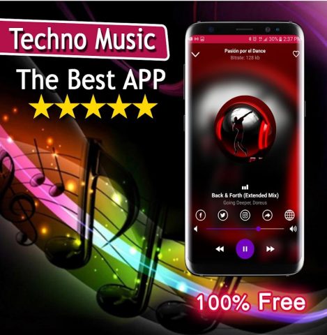 Techno Music Radio для Android — скриншот 2