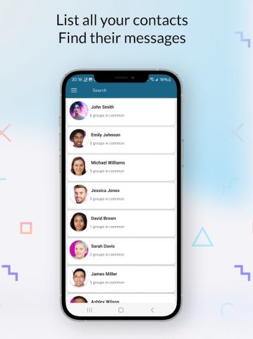 Telegram Contact Tracker для Android — скриншот 2