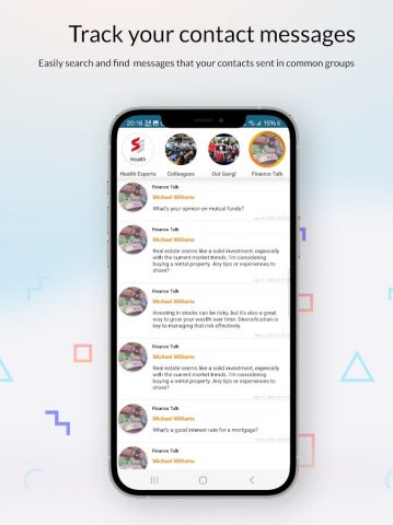 Telegram Contact Tracker для Android — скриншот 3