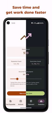 Text Expander: Typing Hero для Android — скриншот 1