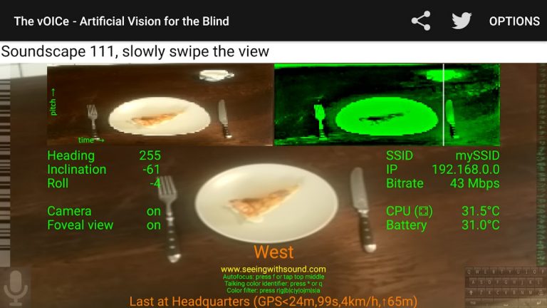 (3+) The vOICe для Android для Android — скриншот 3