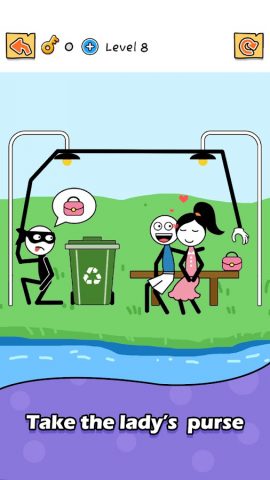 Thief Puzzle:Stick Hero Rescue для Android — скриншот 2