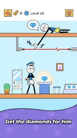 Thief Puzzle:Stick Hero Rescue для Android — скриншот 4