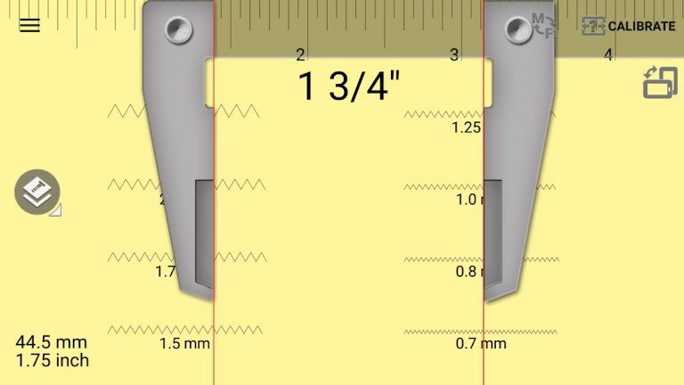 Измеритель шага резьбы для Android — скриншот 2