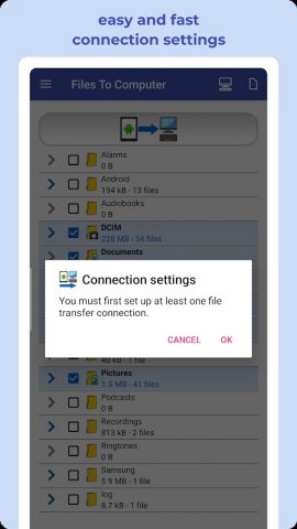 Передача файлов на компьютер для Android — скриншот 3