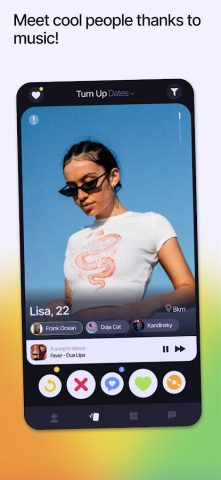 Turn Up: Music, Dating & Chat для Android — скриншот 1