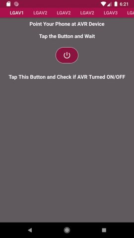 Universal AVR Remote Control для Android — скриншот 3