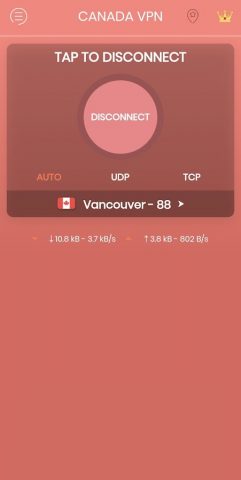VPN Canada — Fast Secure VPN для Android — скриншот 3
