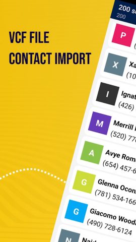 Vcf File Contact Import для Android — скриншот 1