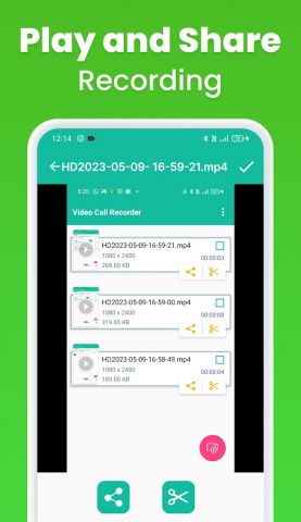 Video Call — Screen Recorder для Android — скриншот 5