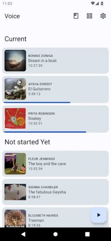 Проигрыватель аудиокниг Voice для Android — скриншот 2