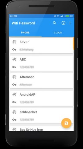 Восстановление Wi-Fi Пароль для Android — скриншот 4