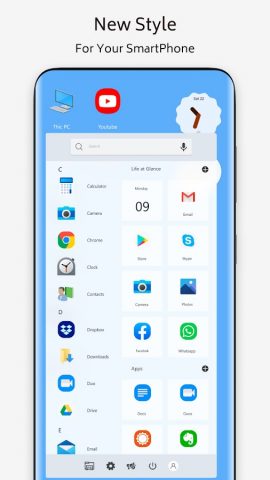 Win 10 theme for launcher для Android — скриншот 1