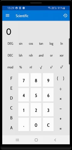 Windows Calculator для Android — скриншот 2