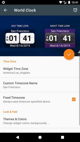 World Clock Widget для Android — скриншот 3
