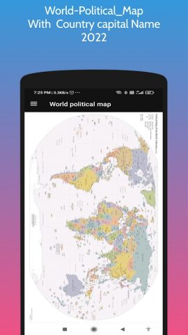 World Political Map для Android — скриншот 1