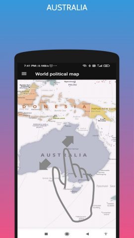 World Political Map для Android — скриншот 2