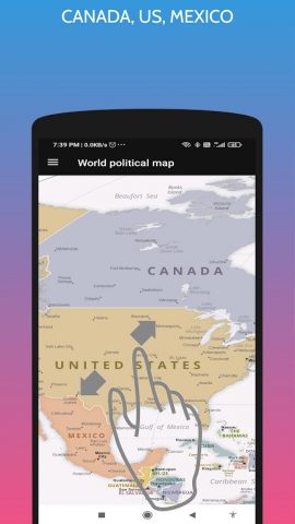World Political Map для Android — скриншот 3