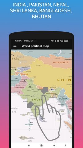 World Political Map для Android — скриншот 4