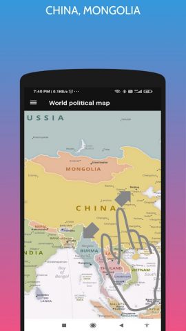 World Political Map для Android — скриншот 5