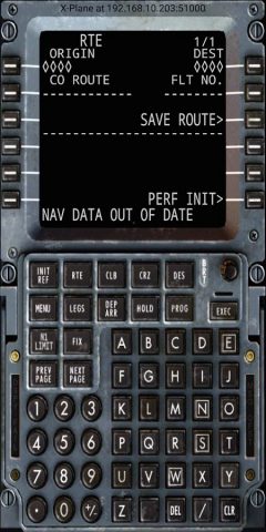 XPlaneCDU для Android — скриншот 1
