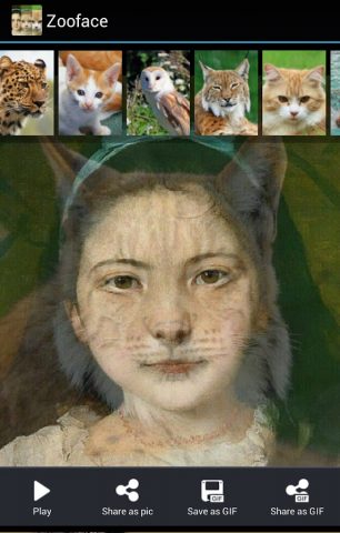 Zooface — GIF Animal Morph для Android — скриншот 4
