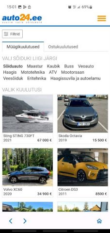 Auto24.ee для Android — скриншот 2