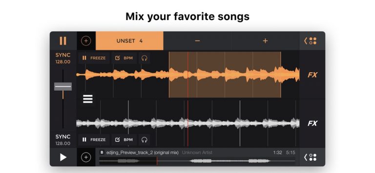 edjing PRO — музыка микшер DJ для iOS — скриншот 1