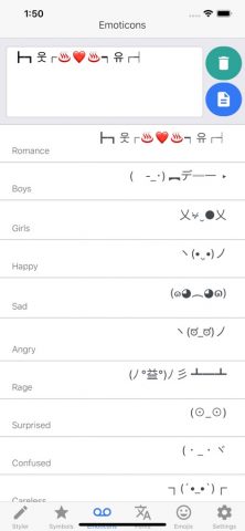 i2Symbol Emoji для iOS — скриншот 4