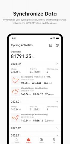 iGPSPORT Ride для Android — скриншот 2