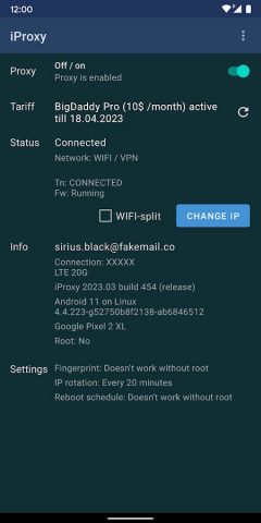 iProxy — мобильные прокси для Android — скриншот 2