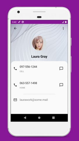 vCard File Reader: VCF Contact для Android — скриншот 3