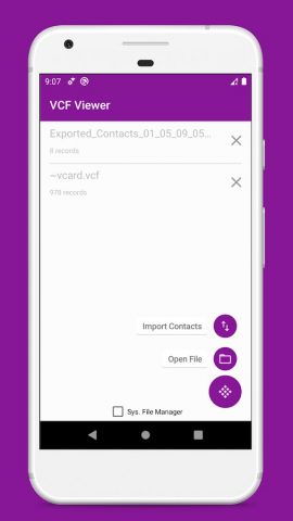 vCard File Reader: VCF Contact для Android — скриншот 5