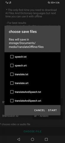 перевести видео аудио для Android — скриншот 3