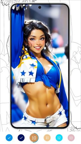 Black Color : Color By Number для Android — скриншот 5