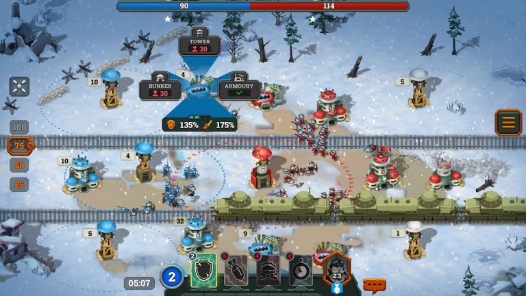 Bunker Wars: WW1 RTS Игра для Android — скриншот 3